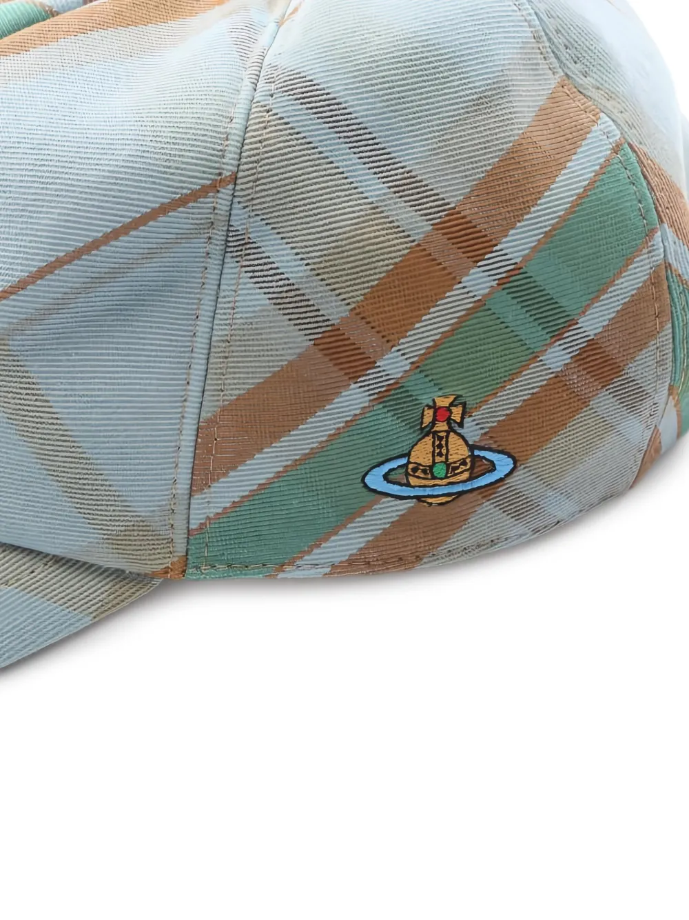 Vivienne Westwood Pre-Owned 2020s チェック キャップ | ブルー