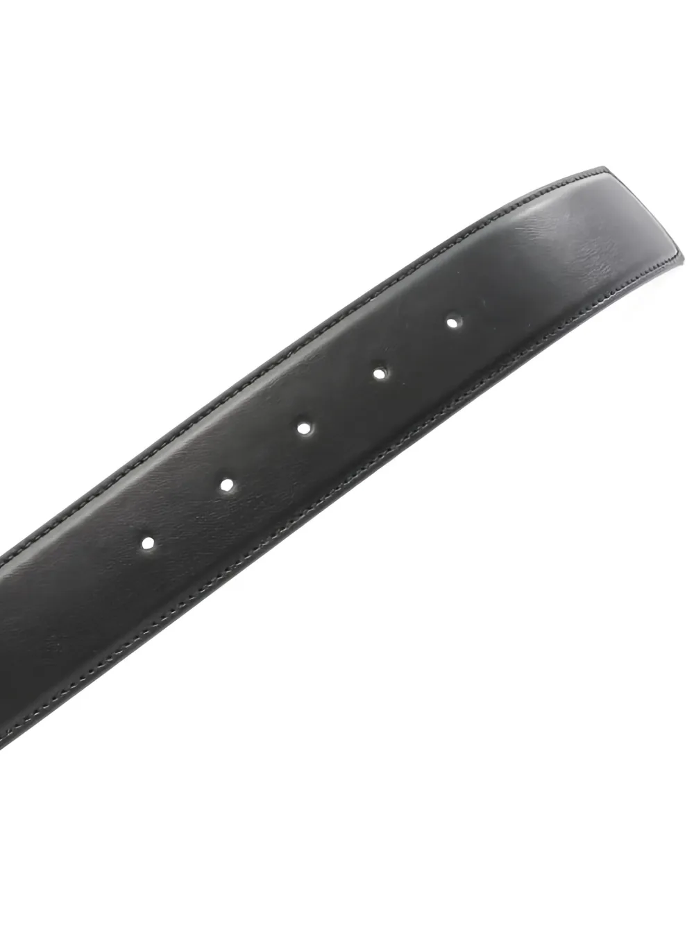 GUCCI Pre-owned 2020s Gg-logo Leather Belt In Black