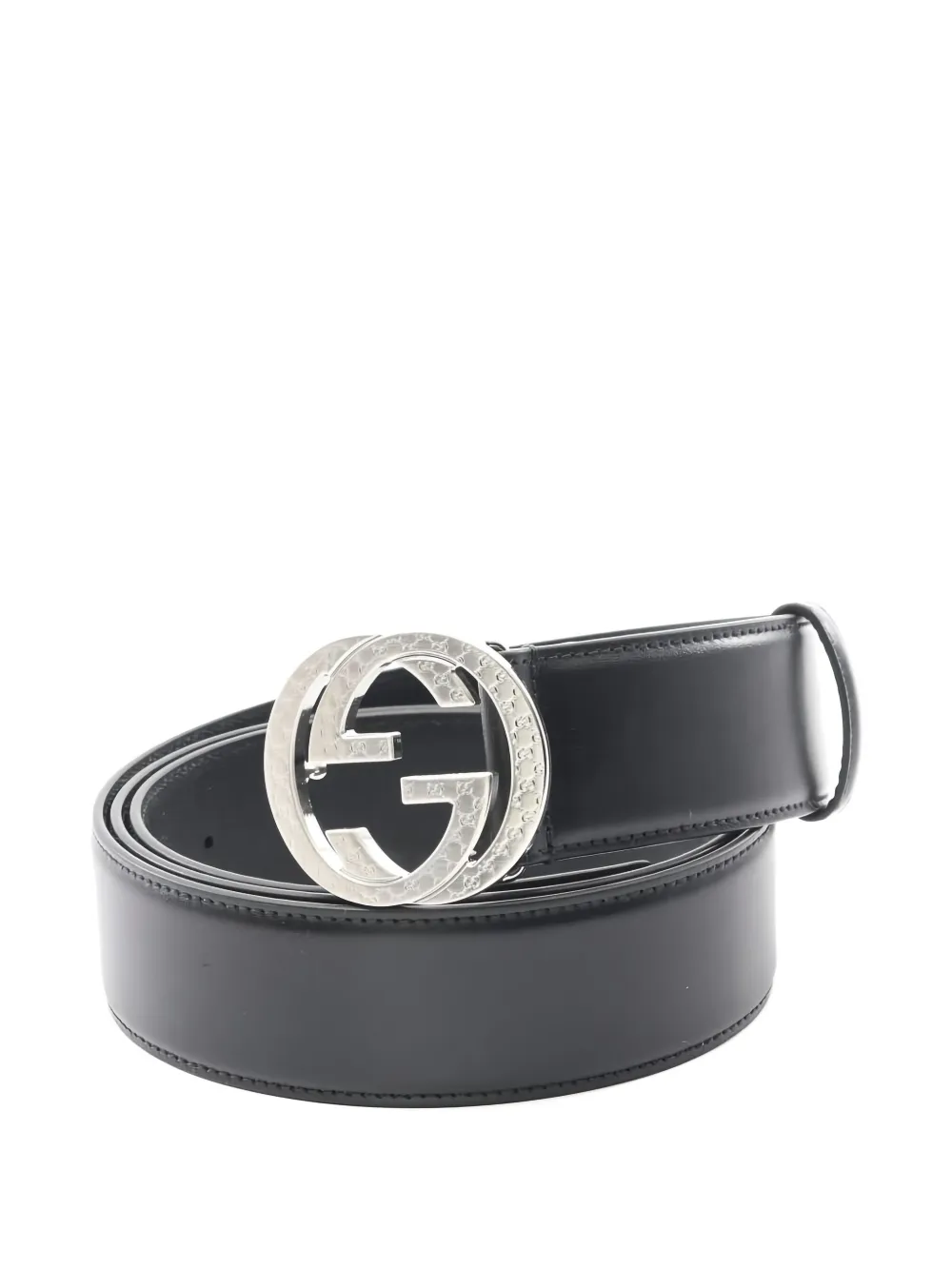 Gucci Pre-Owned ceinture en cuir à motif FF (années 2020) | noir | Image 1