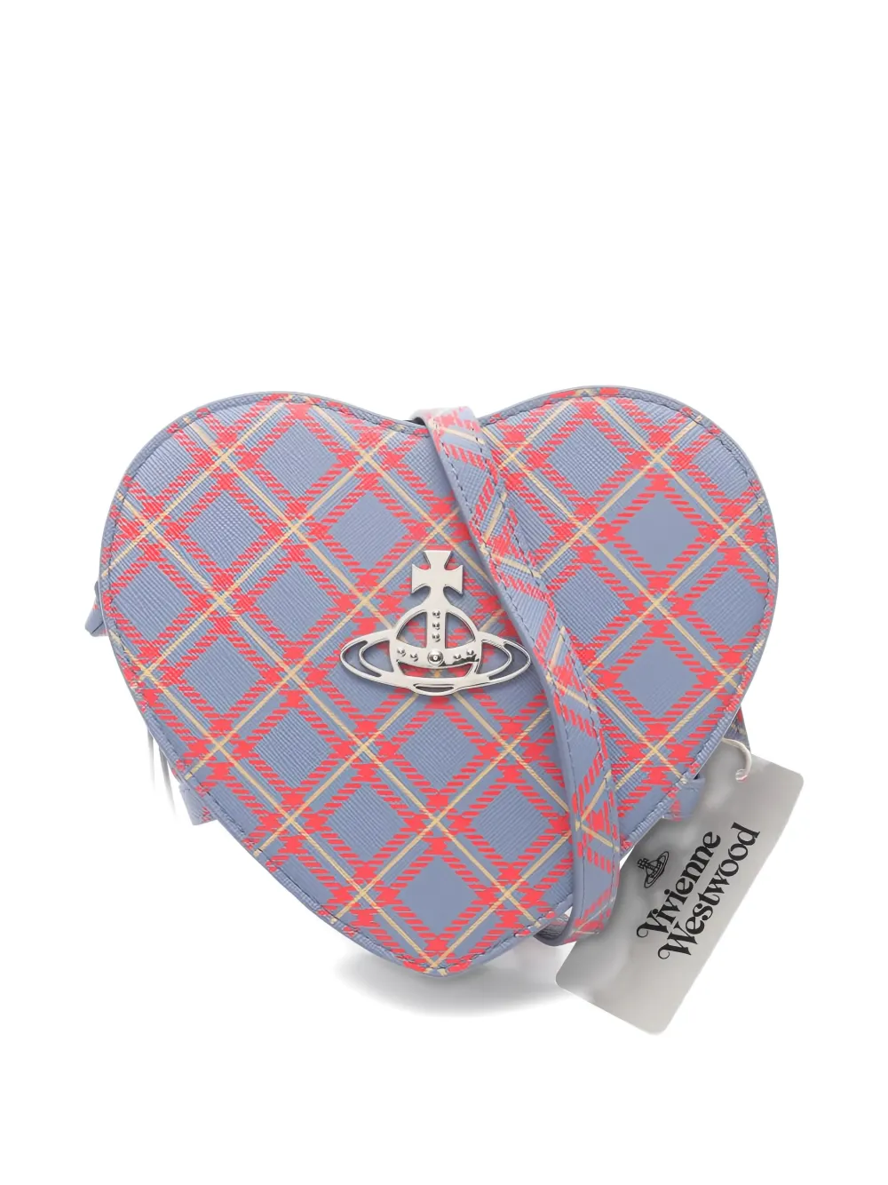 Pre-owned Vivienne Westwood 2020s Louise Heart Shoulder Bag In Blue