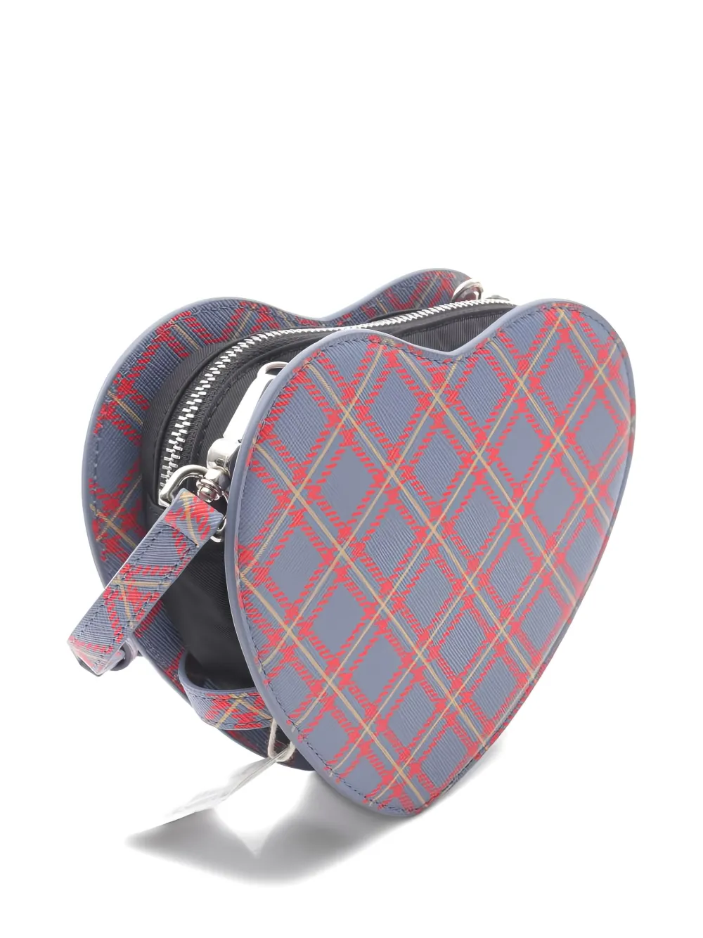 Pre-owned Vivienne Westwood 2020s Louise Heart Shoulder Bag In Blue