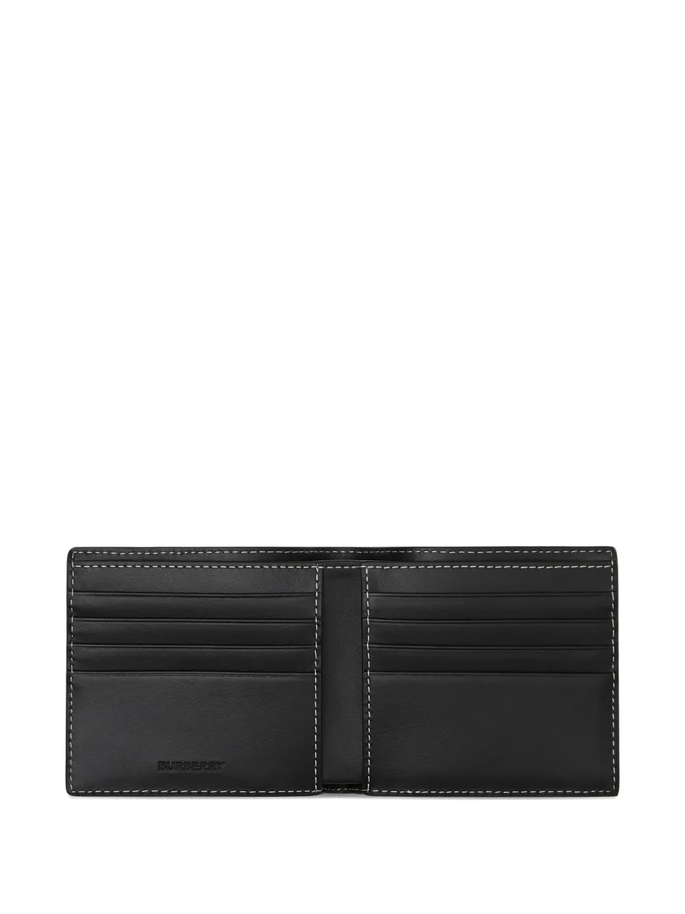  Burberry Checked Bifold Wallet - Brown 