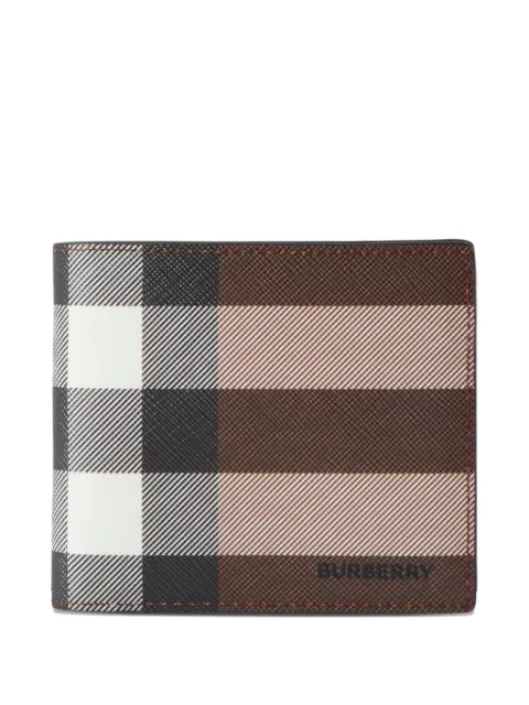 Burberry Portafoglio bi-fold a quadri