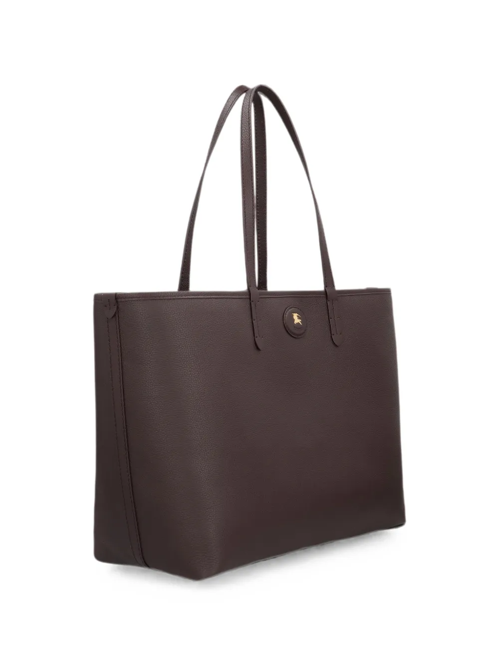 ！超美品…Burberrys Burberry Bolsa Tote Bloomsbury Média Xadrez Dupla Face | Marrom