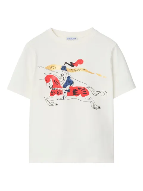 Burberry Kids equestrian-print cotton T-shirt