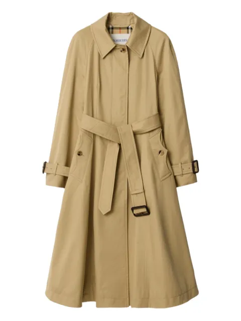 Burberry belted gabardine car coat