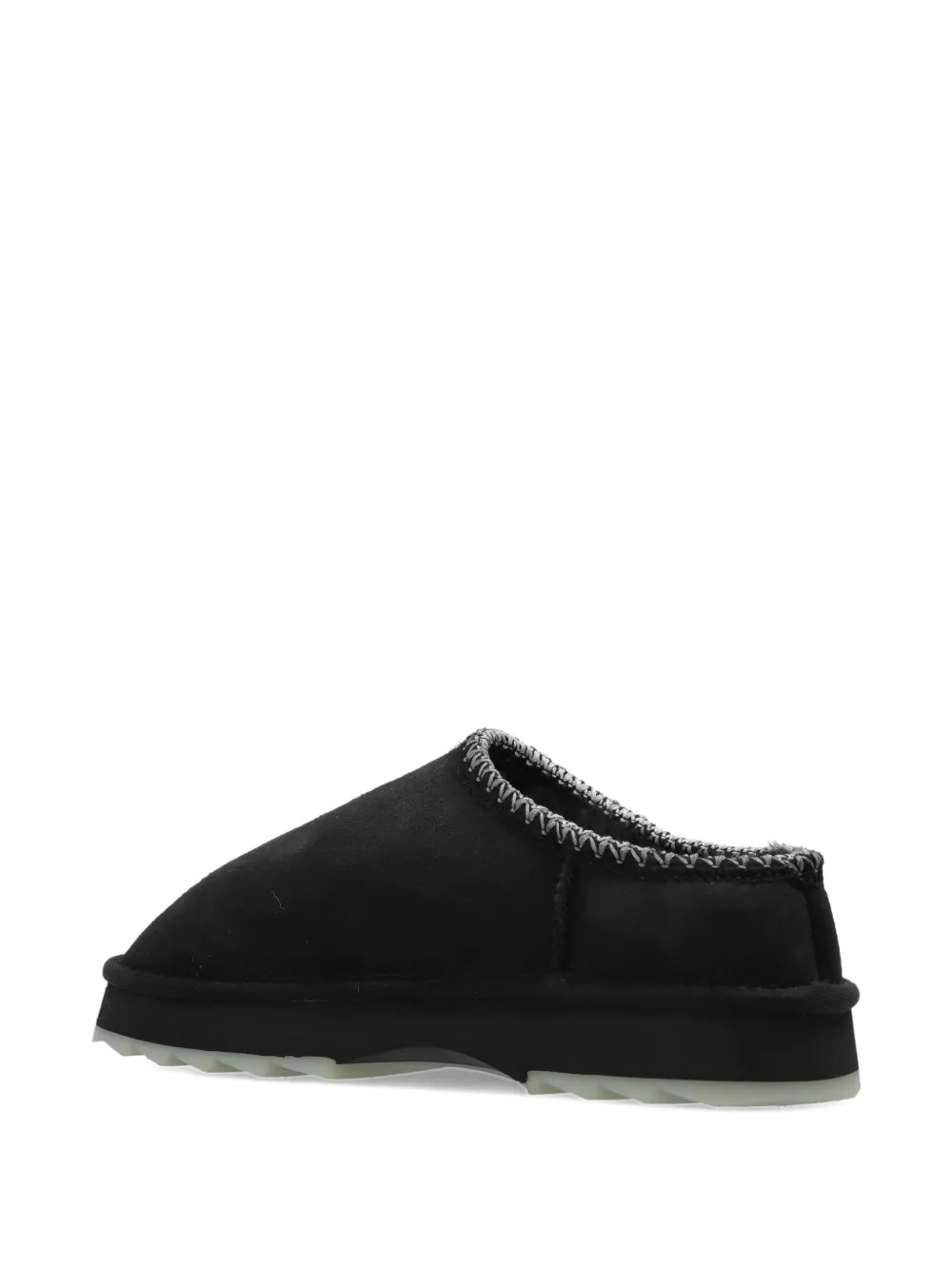 EMU AUSTRALIA Slippers met lammy afwerking Zwart