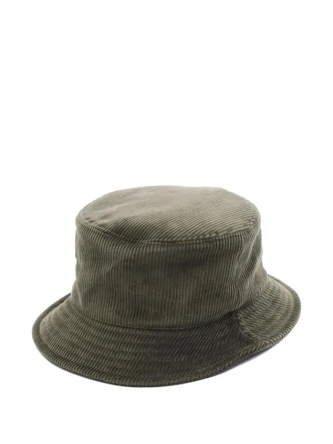Vivienne Westwood Pre-Owned 2020s corduroy orb-embroidery bucket hat