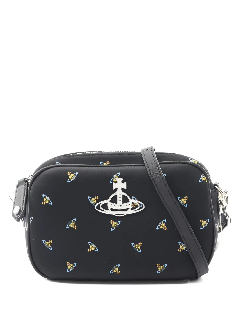 Vivienne Westwood Pre-Owned 2020s Anna orb-print cross body bag – Black