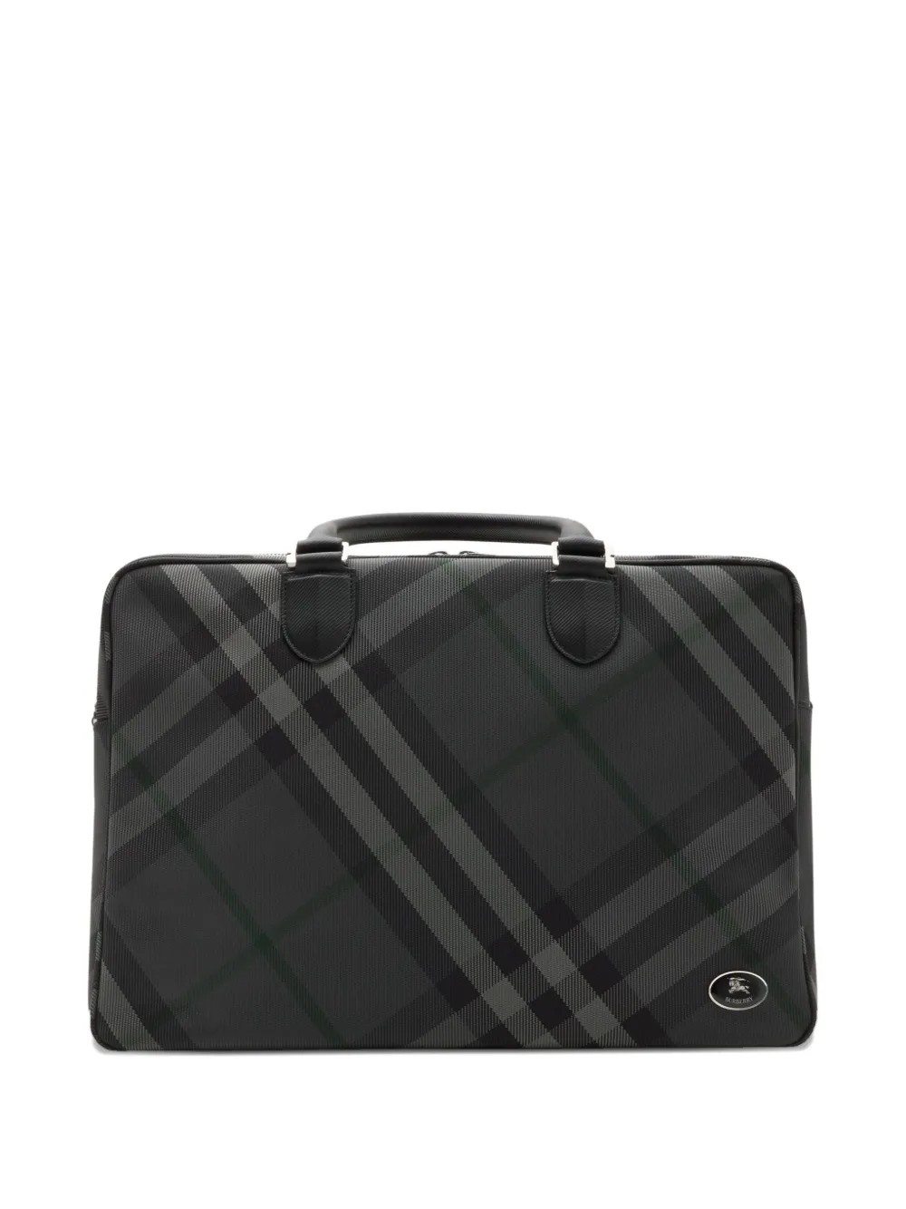 Burberry Portadocumenti a quadri - Grigio