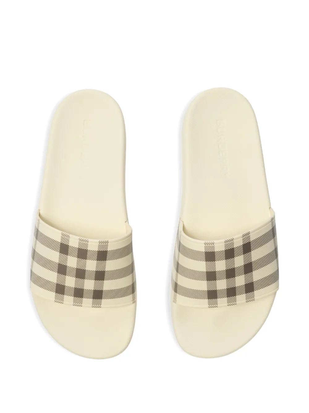 Burberry Geruite slippers Beige
