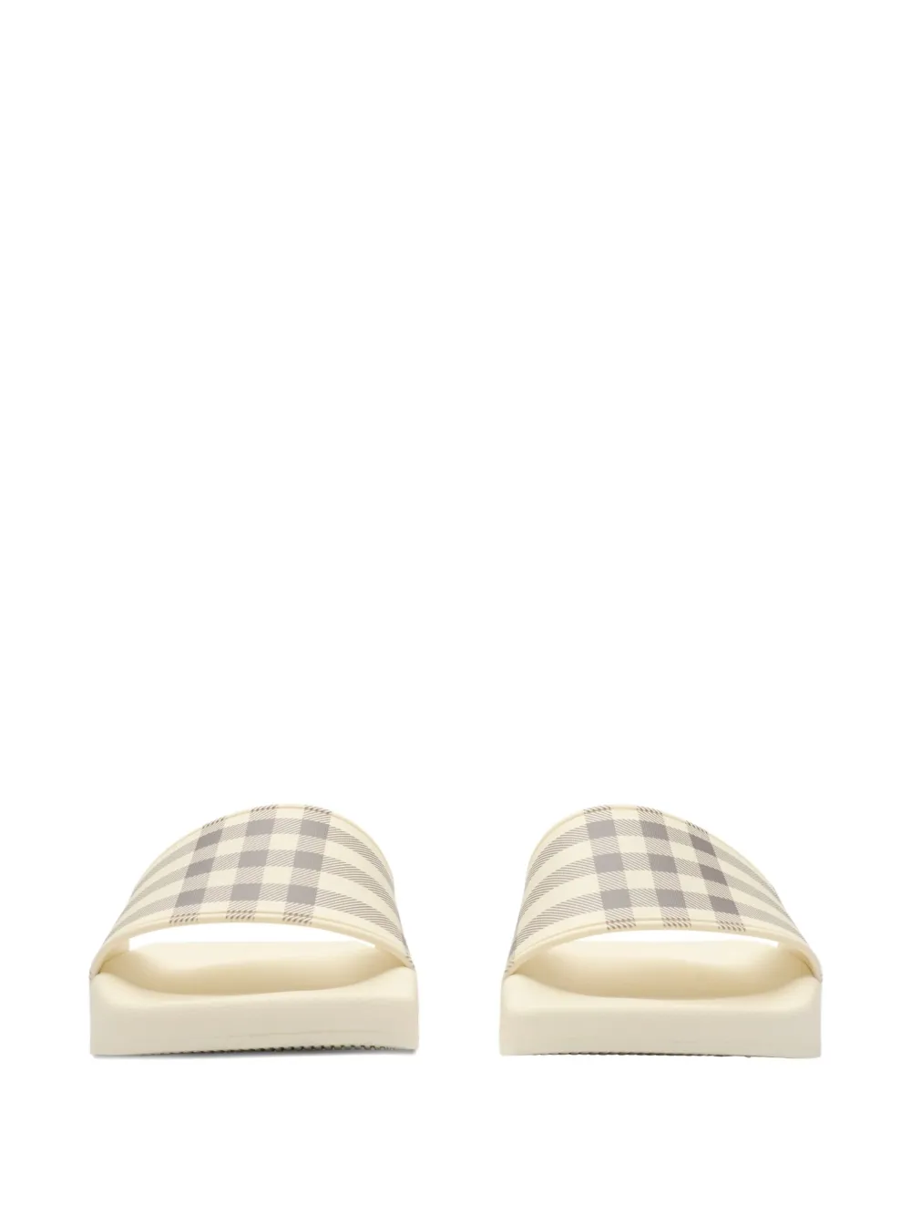 Burberry Geruite slippers Beige