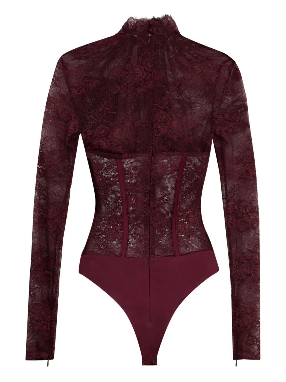 Retroféte Valentina Lace Bodysuit In Red