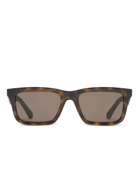 Burberry lentes de sol con armazón rectangular y logo