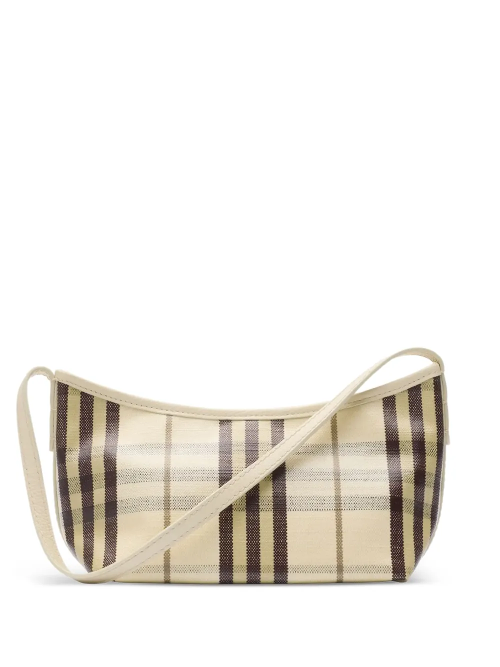 Burberry Highlands geruite mini-schoudertas - Beige