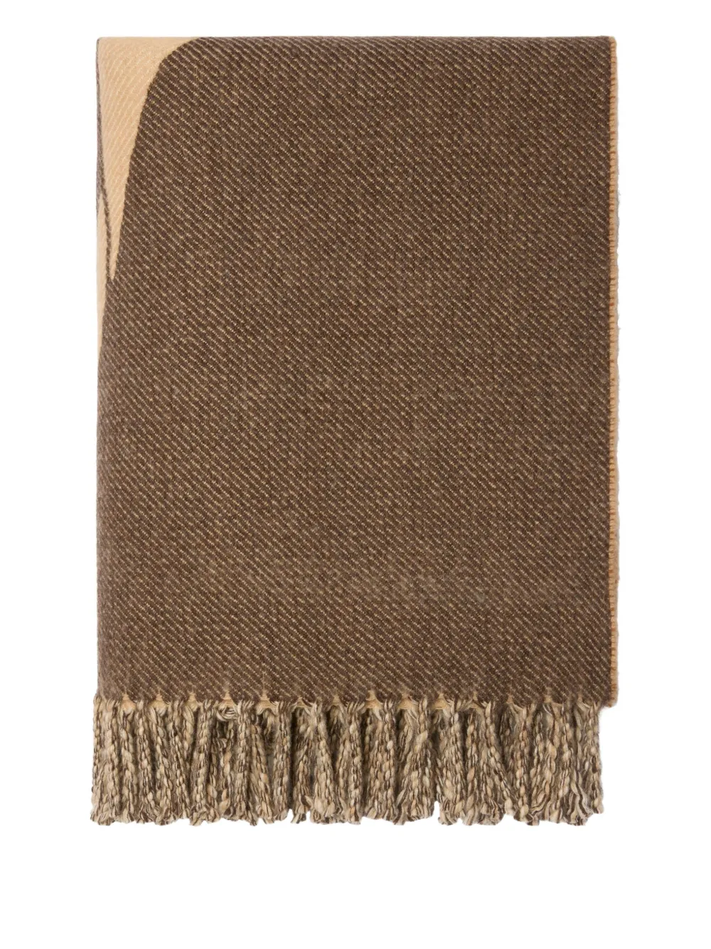 Burberry fringed-edge blanket | Braun | Image 1