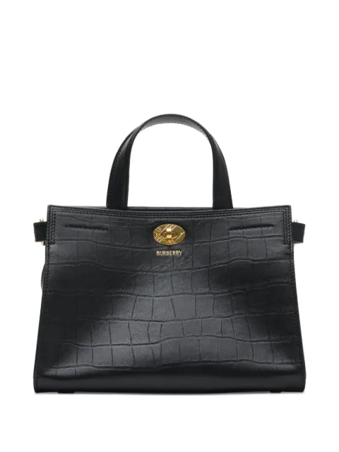 Burberry Cotswolds crocodile-effect mini tote bag