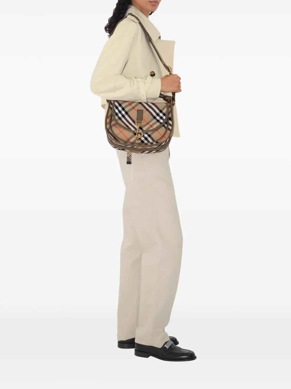Burberry Kleine B Clip shopper Beige
