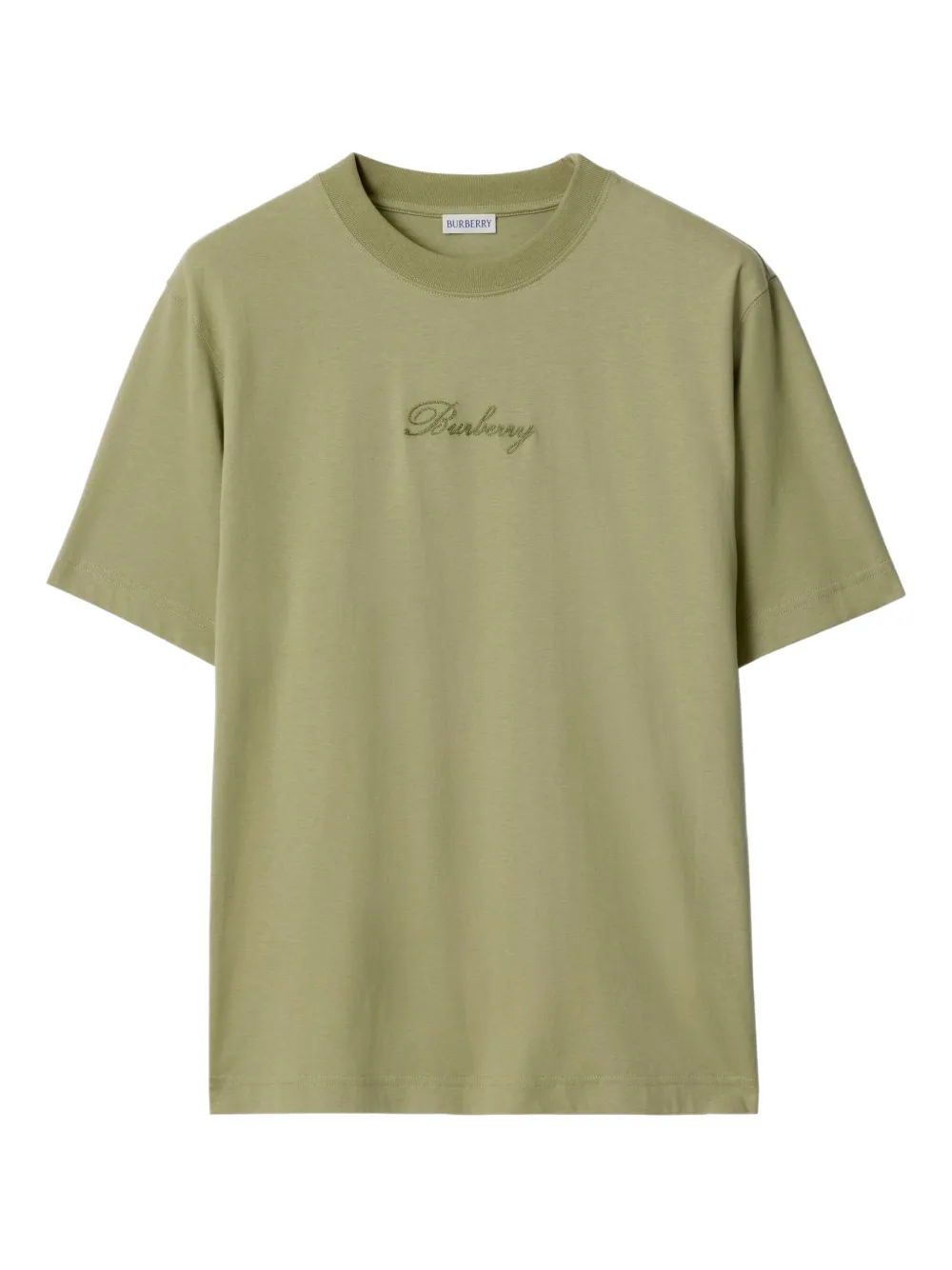 Burberry cursive-logo T-shirt - Verde