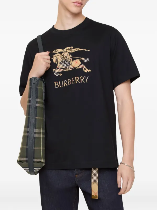 Burberry Equestrian Knight T-shirt | Black | FARFETCH