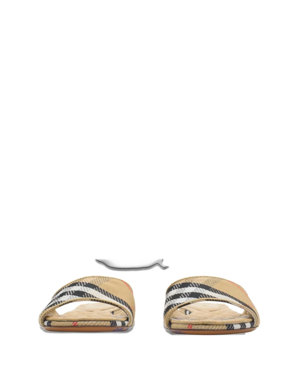 Burberry Sloane geruite sandalen Beige