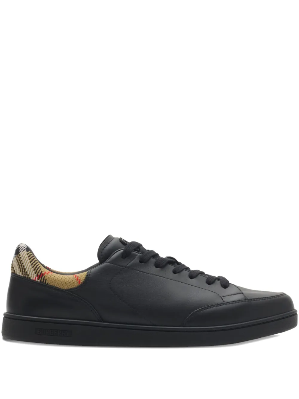 Burberry Set leather sneakers | Black | Image 1