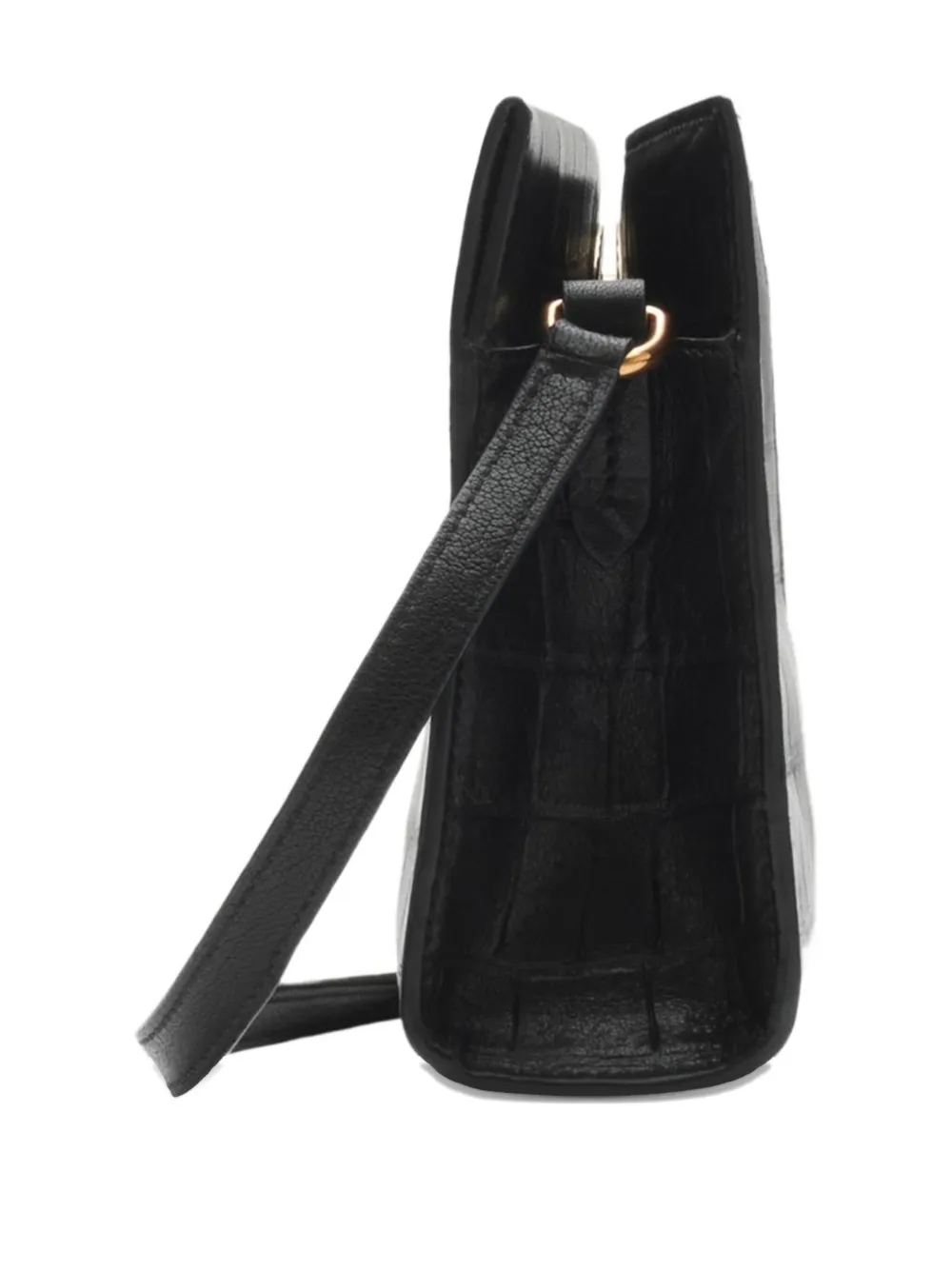 Burberry Cotswolds schoudertas met krokodillen-reliëf Zwart