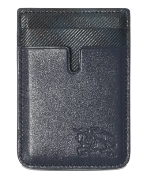 Burberry check magnetic cardholder