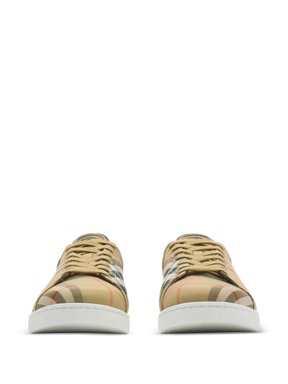  Burberry Check-pattern Sneakers - Neutrals 
