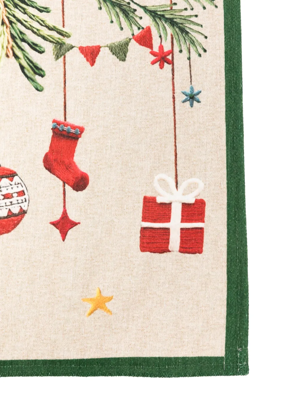 TESSITURA TOSCANA TELERIE Rudy Tiptapp christmas-print rug (52cm x 80cm) | Rugs | Image 2