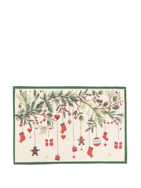 TESSITURA TOSCANA TELERIE alfombra Rudy Tiptapp con estampado navideño (52 cm x 80 cm)