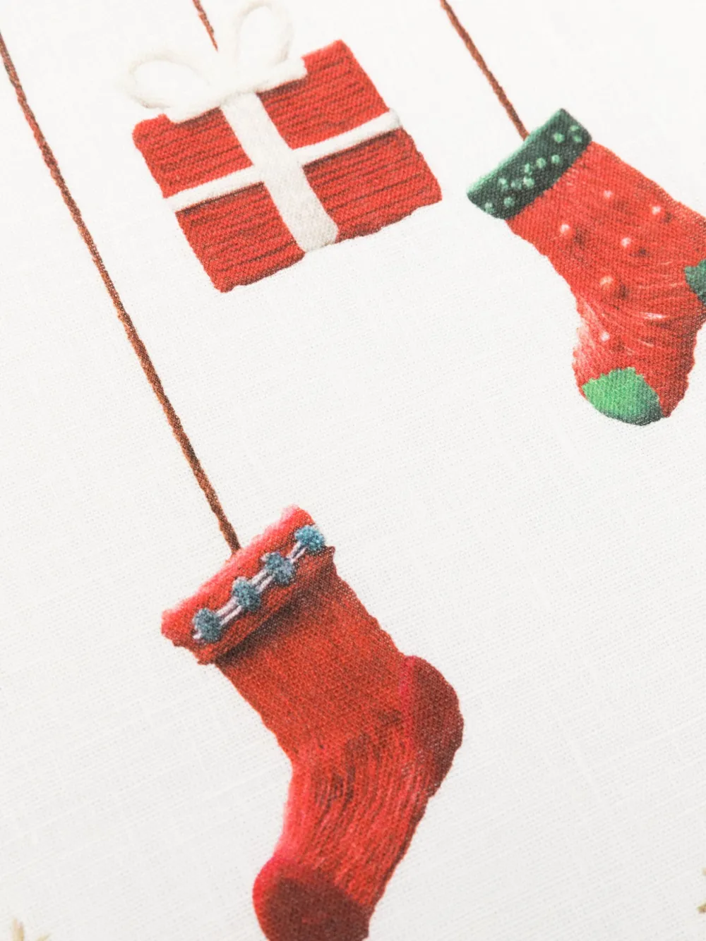 TESSITURA TOSCANA TELERIE Marzape christmas-print tableware (70cm x 50cm) | Tableware | Image 2