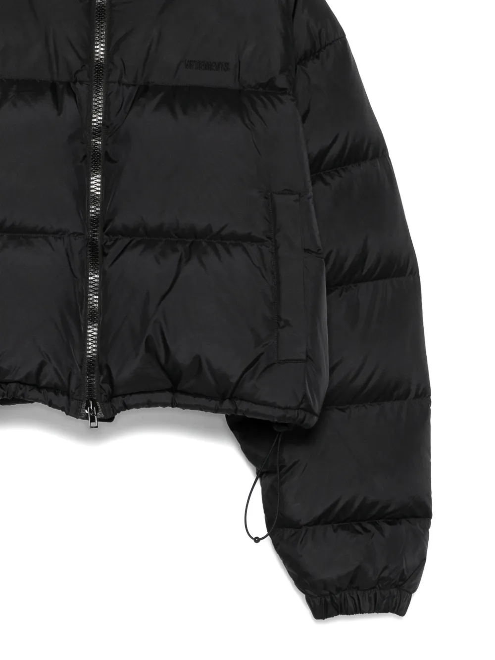 Vetements X Alpha Industries Logo-embroidered Bomber Jacket In Black