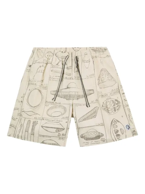 Billionaire Boys Club shorts con estampado Earthling