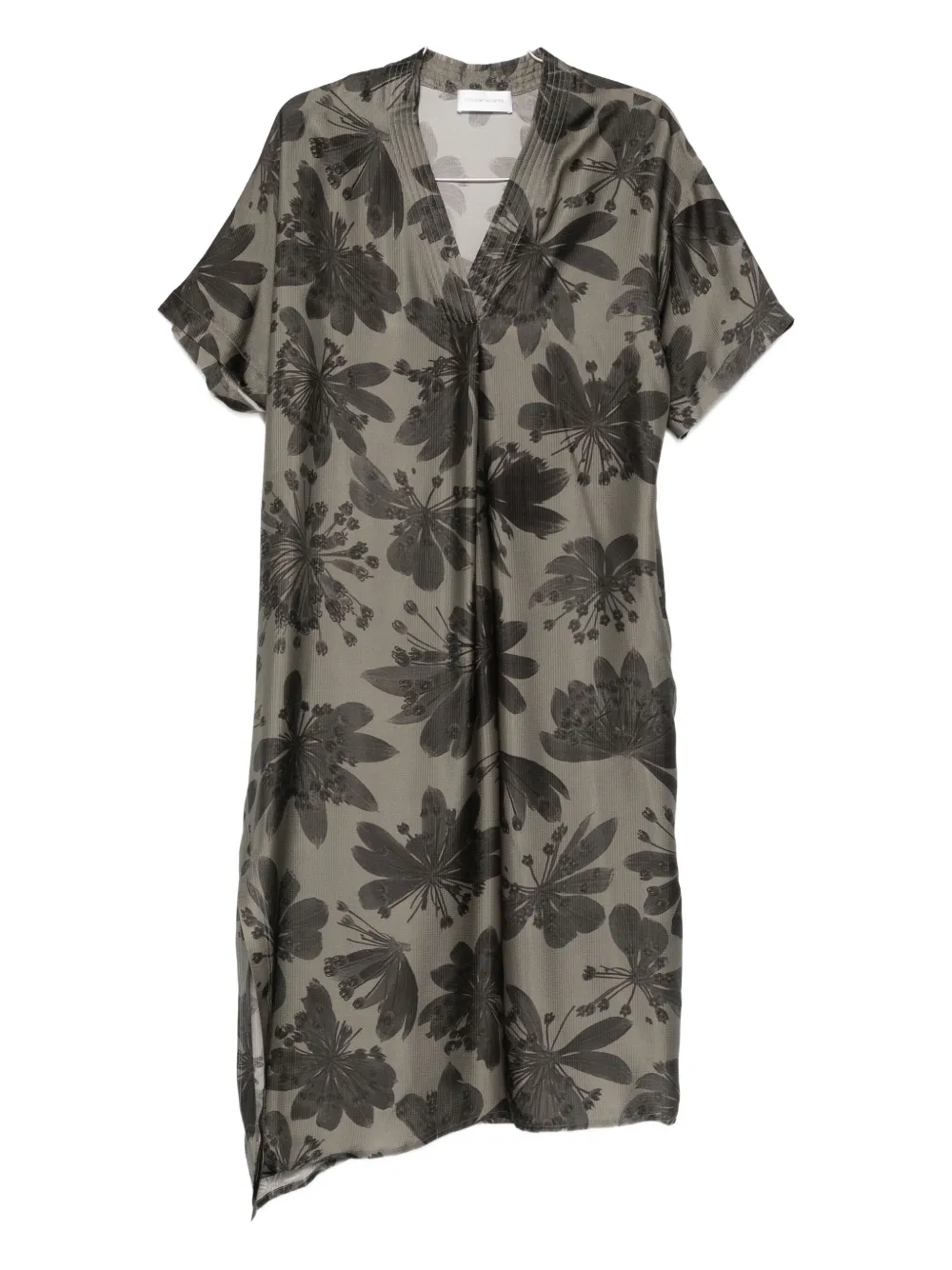 Christian Wijnants Dives Floral V-neck Dress In Green
