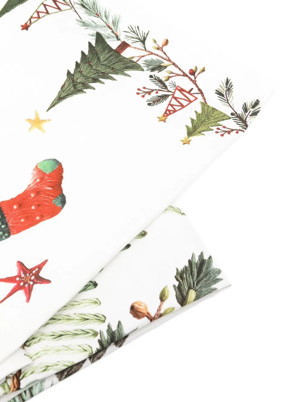 TESSITURA TOSCANA TELERIE Marzape christmas-print tableware (170cm x 170cm) | Tableware | Image 2