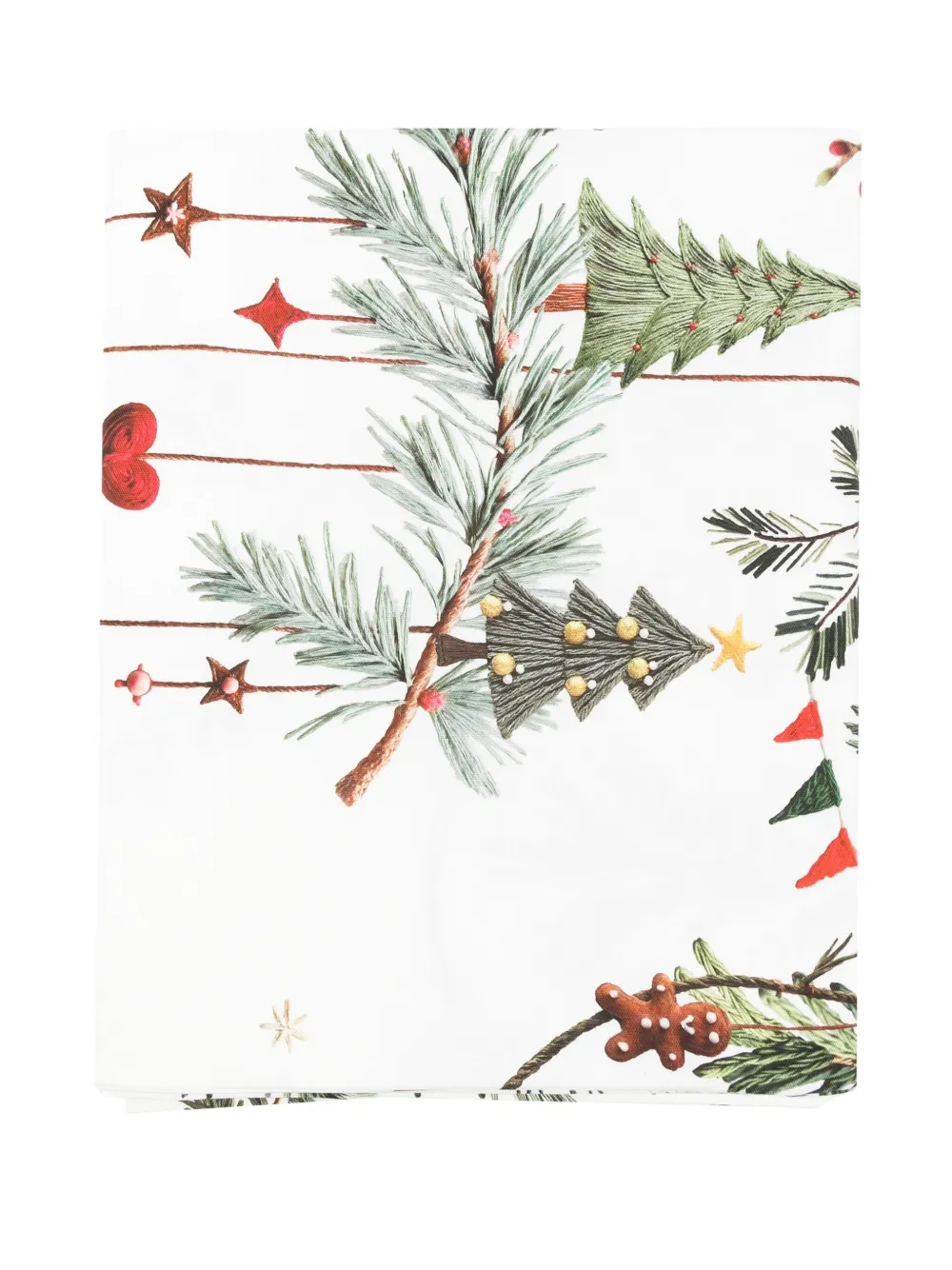 TESSITURA TOSCANA TELERIE Marzape クリスマスプリント テーブルウェア 170cm x 170cm -