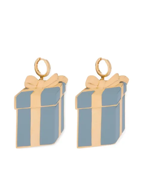 Moschino gift box-motif earrings