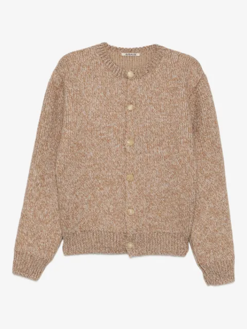 Auralee gauge crew-neck cardigan