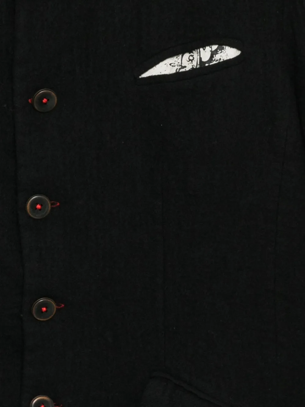 Gg In Red Birdwatcher Jacket In Black