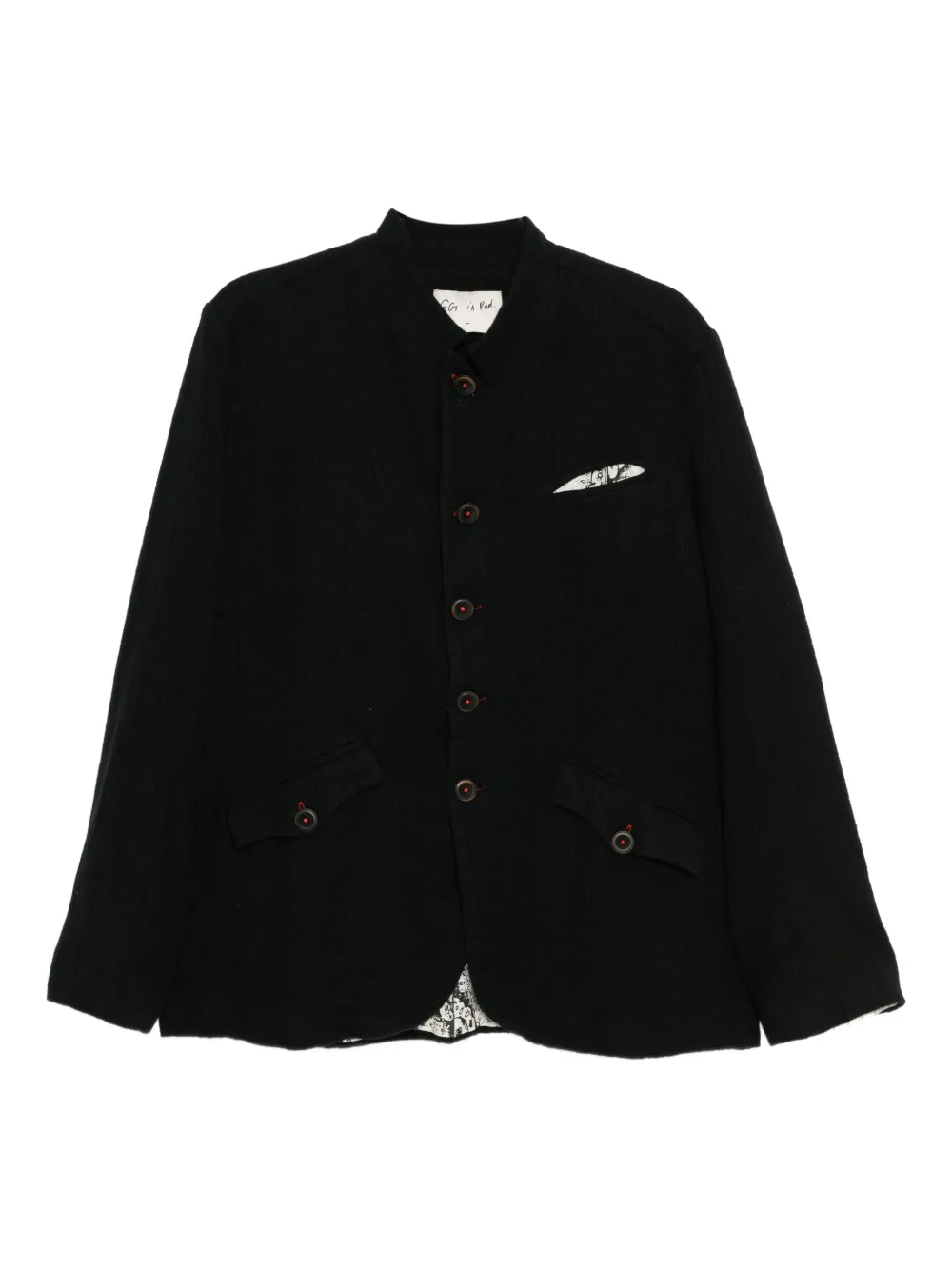 Gg In Red Birdwatcher Jacket In Black