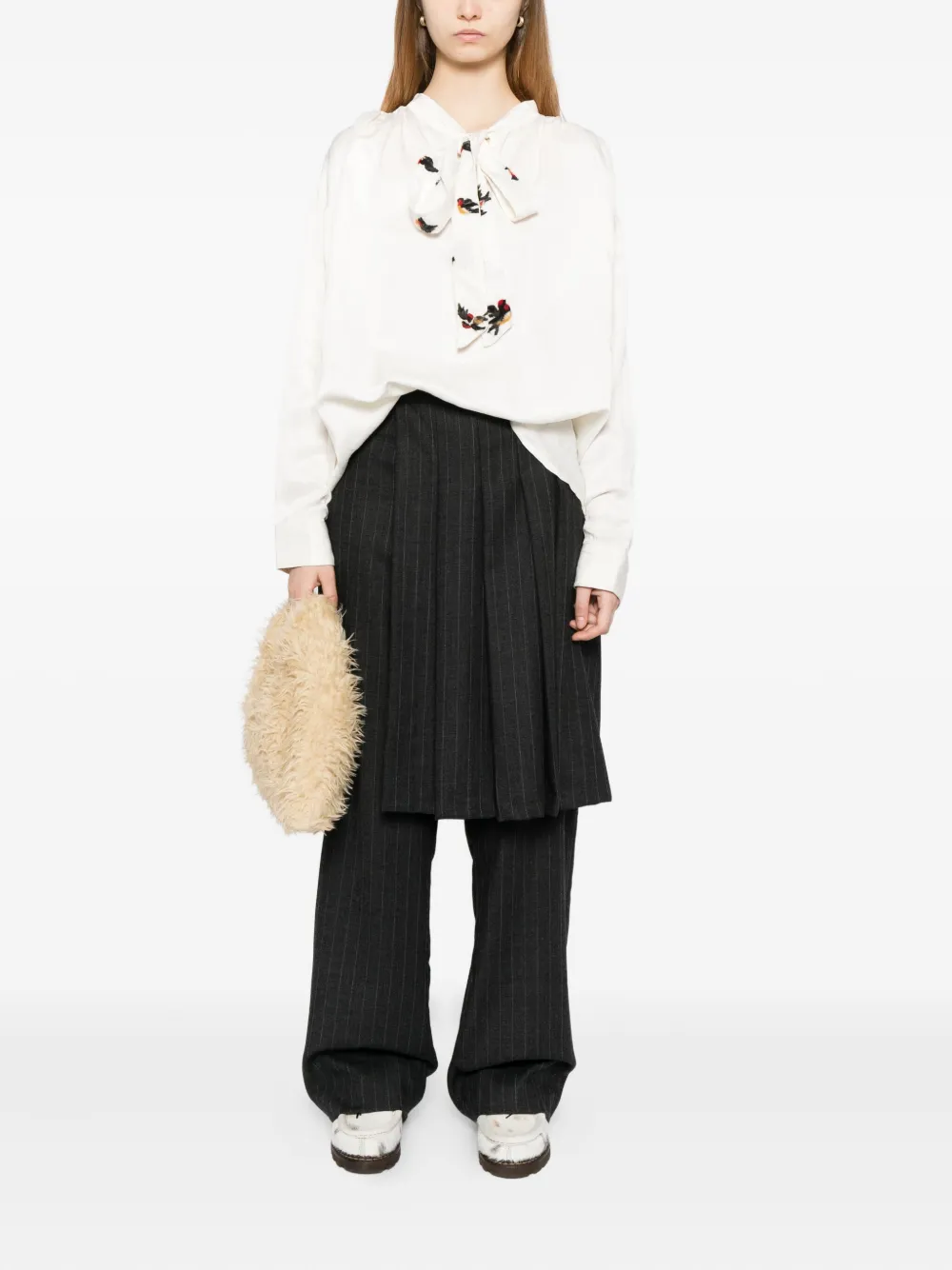 GG IN RED blouse à fronces | Blouses | Image 2