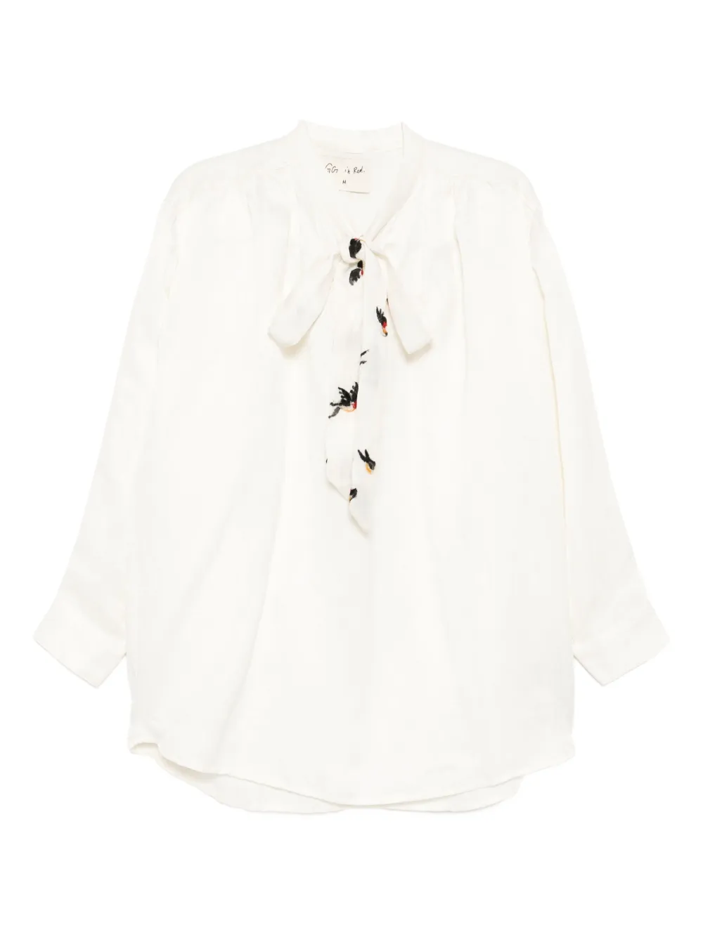 GG IN RED blouse à fronces | tons neutres | Image 1