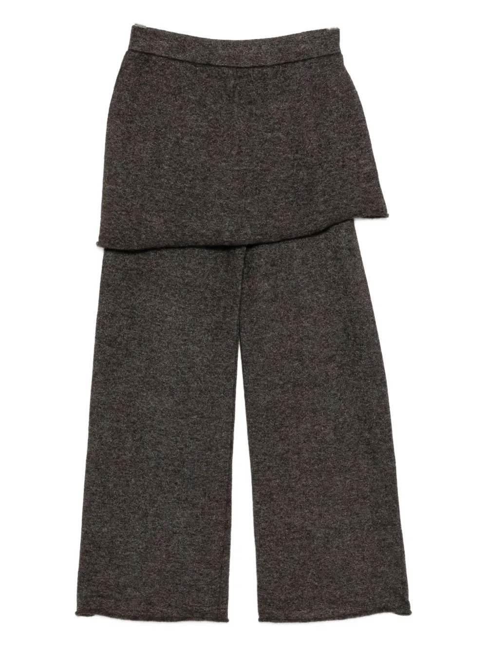 Lauren Manoogian Askew Layered Trousers In Brown