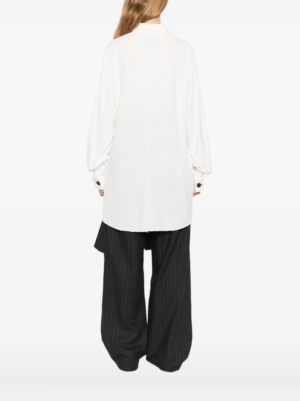 Gg In Red Birdwatcher Shirt In White