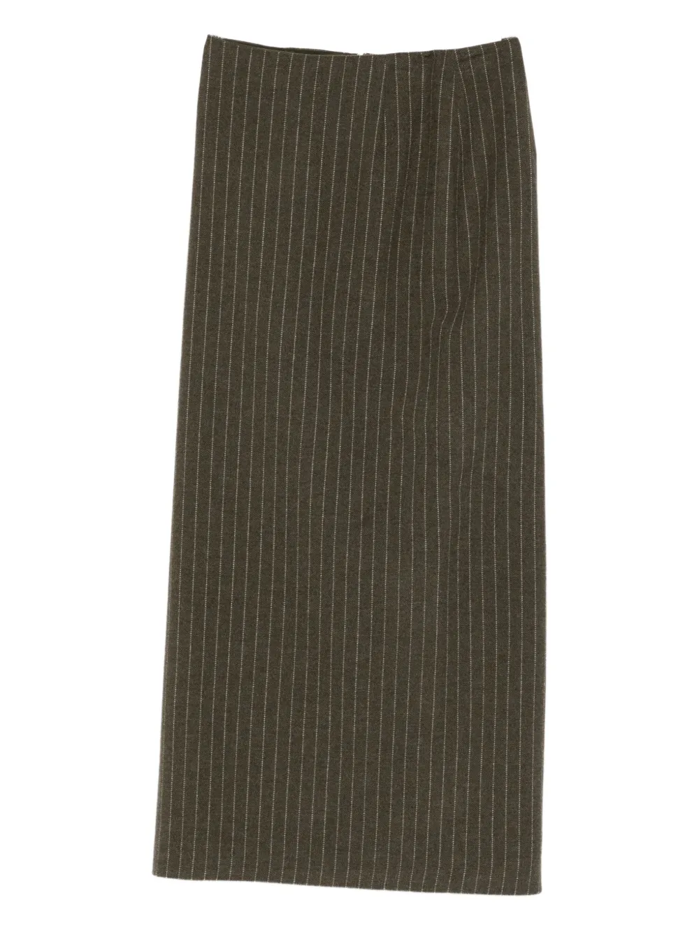 Christian Wijnants Samina pinstripe slit skirt - グリーン Christian Wijnants Samina pinstripe slit skirt - グリーン