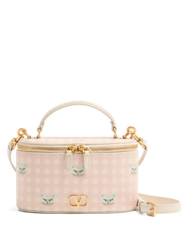 VALENTINO バニティバッグ Valentino Garavani Vロゴ シグネチャー バニティバッグ ミニ | ピンク