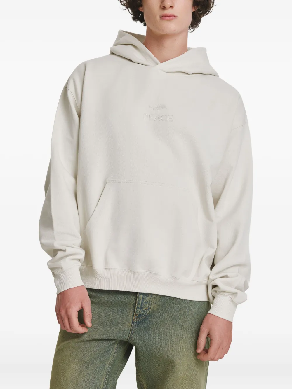 IRINA VOINEA Peace hoodie - Bianco