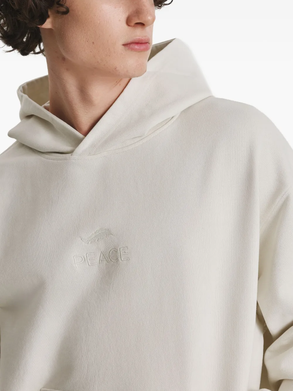 IRINA VOINEA Peace hoodie Wit