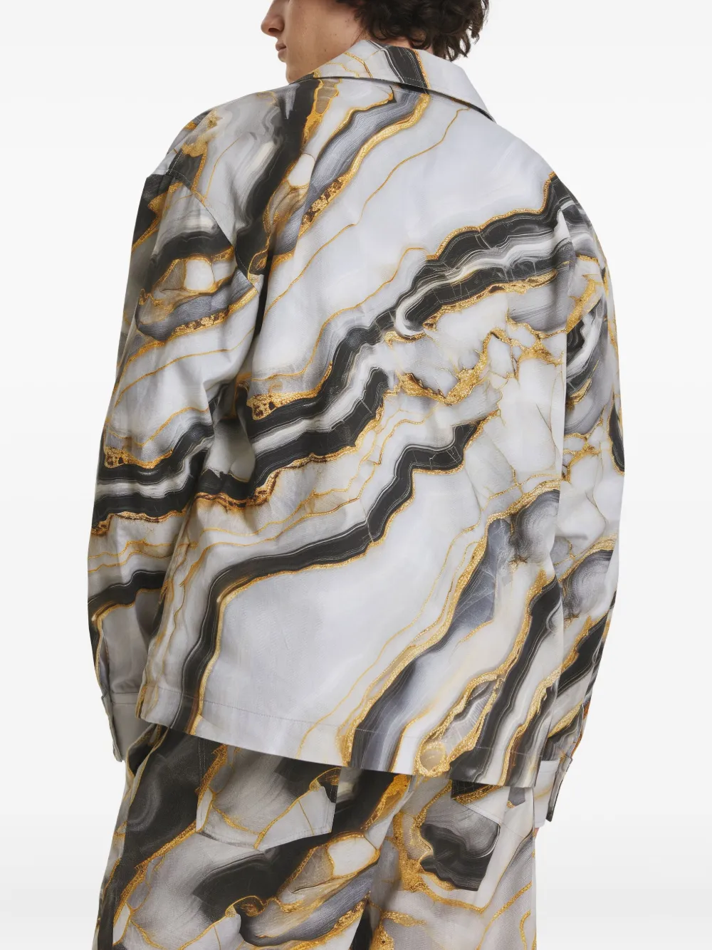 IRINA VOINEA Marble shirtjack Beige